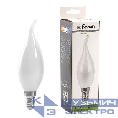 Лампа светодиодная LB-718 15Вт матовая 4000К E14 230В FERON 38262