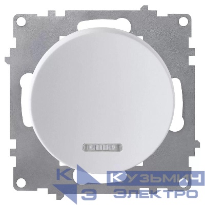 Выключатель 1-кл. СП Florence 10А IP20 с подсветкой механизм бел. (1E31701300) OneKeyElectro 2172778