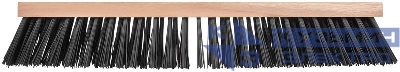 Щетка уличная Профи деревянная жесткая щетина отверстие с резьбой под углом 5-ти рядная 500х65мм FIT 68053