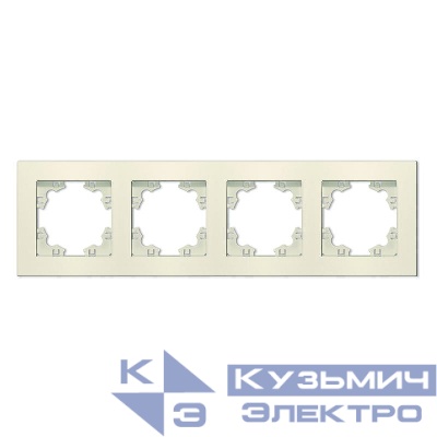 Рамка 4-м Афина универс. сл. кость (ivory) Universal A0046-I