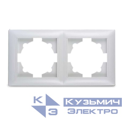 Рамка 2-м VALENZO 6302H бел. ASD / IN HOME 4690612006437