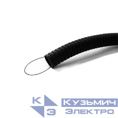 Труба гофрированная легкая d20мм с протяжкой безгалоген. трудногорючая (FRHF) (уп.100м) Урал Пак ГФ-4100020-100