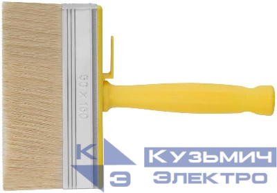 Макловица натуральная светлая щетина пластиковый корпус полая ручка "мини" 50х150мм FIT 01645