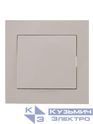 Выключатель 1-кл. СП Rain 10А IP20 бел. LEZARD 703-0202-100