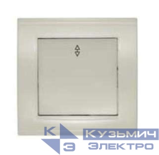 Переключатель проходной 1-кл. СП Бриллиант 10А IP20 сл. кость UNIVersal 7948592