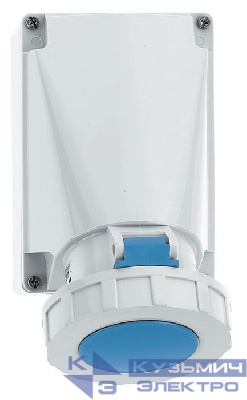 Розетка настенная 63А 3п 2P+PE 6ч 230В IP67 Bals 1157