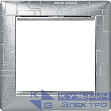Рамка 1-м Valena алюм. модерн (блист.) IEK 694356