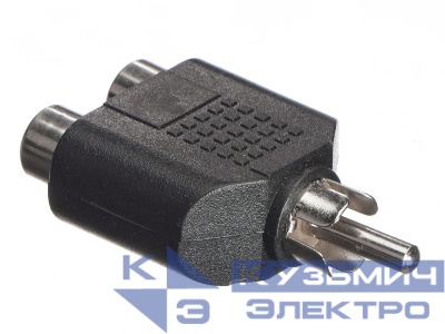 Переходник 2 гнезда RCA-штекер RCA, NETKO Optima