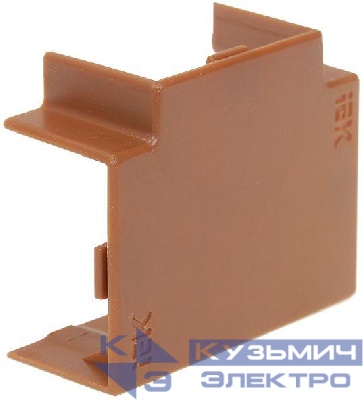 Угол для кабель-канала Т-образ. 20х10 КМТ дуб (уп.4шт) ELECOR IEK EL-KK10D-T-020-010-K11