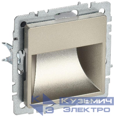 Подсветка светодиодная BRITE встраив. ПЛ20-БрШ механизм шампань IEK BR-FL20-K37