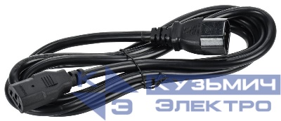 Кабель электропит. PDU 3х1.5 2м с разъемами С13-C14 ITK PC-C13C14-2M
