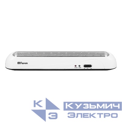 Светильник EL14 22 LED AC/DC аккумуляторный бел. FERON 12634