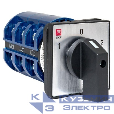 Переключатель кулачковый ПК-1-23 3П 63А "1-0-2" EKF pk-1-23-63