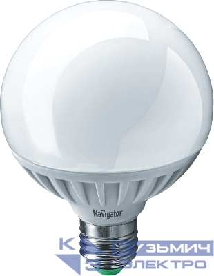 Лампа светодиодная 94 147 NLL-G95-12-230-2.7K-E27 12Вт шар 2700К тепл. бел. E27 1000лм 176-264В Navigator 94147