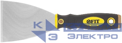 Шпатель для удаления ржавчины профи толщ. лезвия 1мм двухкомп. ручка сметал. бойком 3дюйм (75мм) FIT 06673