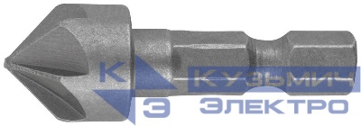 Зенкер конический хвостовик под биту 12мм КУРС 36439