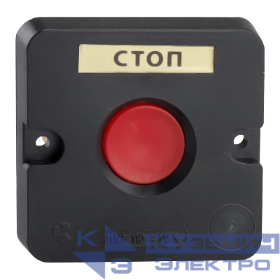Пост кнопочный ПКЕ-112 1 У3 IP40 красн. кнопка КЭАЗ 150729