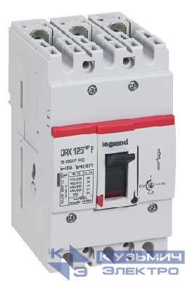 Выключатель автоматический 3п 50А 25кА DRX 125 HP TM Рег Leg 669705