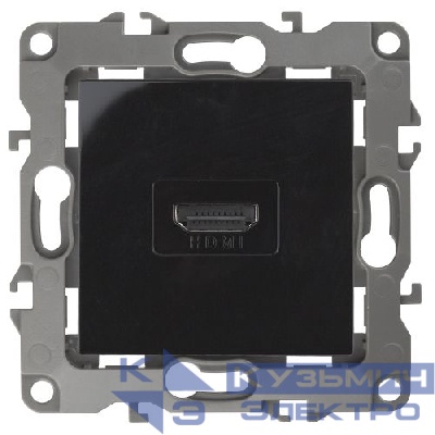 Розетка 12-3114-06 HDMI черн. ЭРА Б0027486