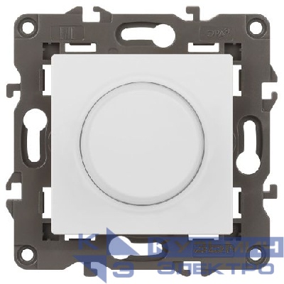 Светорегулятор поворотно-нажимной Elegance 14-4101-01М 400ВА 230В бел. матов. Эра Б0065779