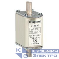 Вставка плавкая тип gG/gL 50А разм.00 с инд. Leg 016330