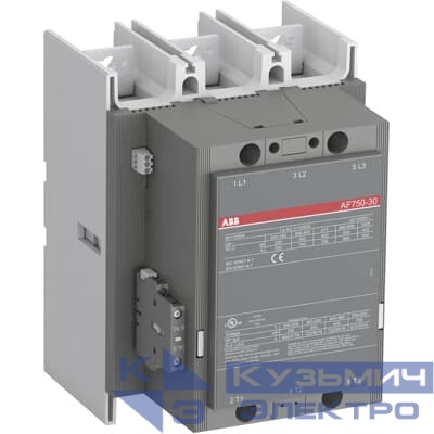 Контактор AF750-30-11 (750А AC3) катушка управления 100-250ВAC/DC ABB 1SFL637001R7011