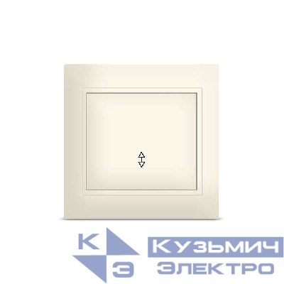 Переключатель проходной 1-кл. Севиль сл. кость UNIVersal Б-С0025