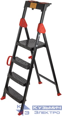 Лестница-стремянка стальная "Comfort" 4 ступени FIT 65377