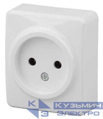 Розетка 1-м ОП Эра Эксперт 11-2201-01 16А IP20 250В 2P бел. Эра Б0031551
