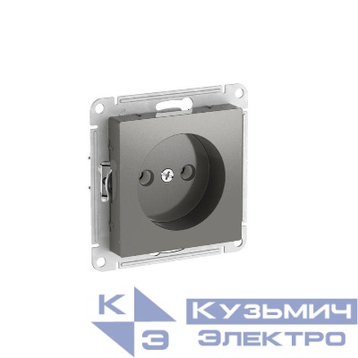 Розетка AtlasDesign 16А без заземл. без шторок быстрозажим. клем. механизм сталь SE ATN000941S