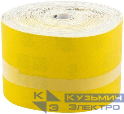 Рулон шлифовальный на бумажной основе алюм./оксидный абразивный слой 115ммх50м Р 100 FIT 38055