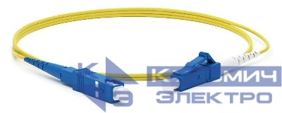 Патч-корд FC-S2-9-LC/UR-SC/UR-H-1M-LSZH-YL волоконно-оптический (шнур) SM 9/125 (OS2) LC/UPC-SC/UPC simplex LSZH 1м Hyperline 242784