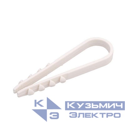 Дюбель-хомут 5-10 для круглого кабеля бел. (уп.100шт) PROCONNECT 07-4501-2