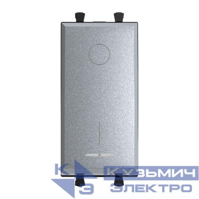 Выключатель модульный 1-кл. 2п 1мод. Avanti "Закаленная сталь" DKC 4404221