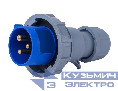 Вилка переносная 2Р+РЕ 16А 220В IP67 ВП-103 DEKraft 26106DEK