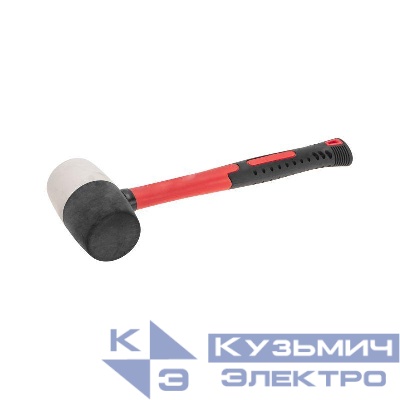 Киянка 680г фибергласовая рукоятка резинов. черн./бел. Kranz KR-12-8154