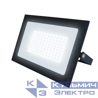 Прожектор светодиодный ULF-F21-100W/4000K IP65 200-250В BLACK бел. свет 4000К. черн. Uniel UL-00007962