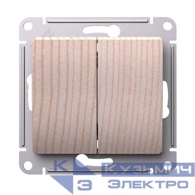 Выключатель 2-кл. Glossa сх.5 10АХ механизм сосна SE GSL001551