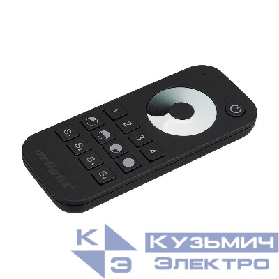 Пульт SMART-R24-DIM Black (4 зоны 2.4G) IP20 пластик Arlight 023475