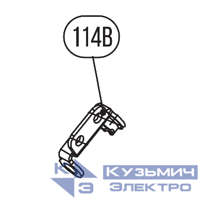 Запчасть №114B для HGSR. Крепление подвесного крюка