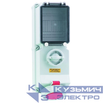 Розетка настенная 32А 4п 440В IP67 с блокировк. для рефрижераторн. контейнеров Bals 17026