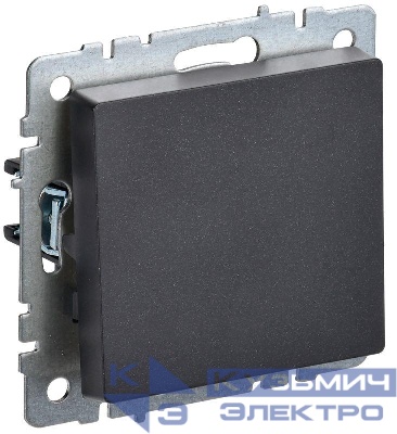 Выключатель проходной 1-кл. СП BRITE ВС10-1-6-БрЧ 10А механизм черн. IEK BR-V12-0-10-K02