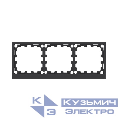 Рамка 3-м KANT черн. уголь DKC 7012906