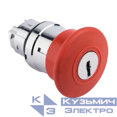 Механизм кнопки исполнительный XB4 "Грибок" поворотн. с фиксацией с замком красн. PROxima EKF XB4BA1F-R