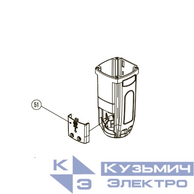 Запчасть №51 для Hybest GSR40A. Крышка клапана внешняя