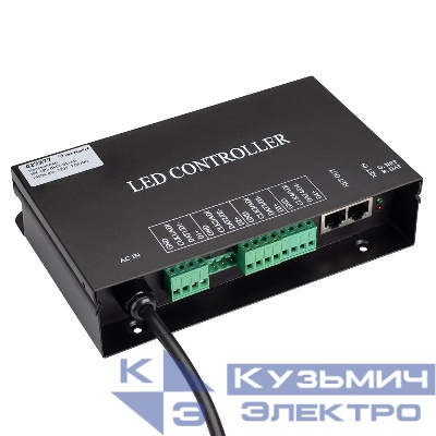 Контроллер HX-SPI-DMX-SL-4P (4096 pix 220В TCP/IP add ArtNet) (IP20 металл) Arlight 027277