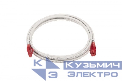 Патч-корд кат.5E U/UTP LSZH 3м PC-LPM-UTP-RJ45-RJ45-C5e-3M-LSZH-GY сер. Hyperline 42273