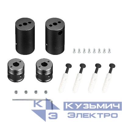 Крепление MOONLIGHT-VT-CEILING-DL-D18 Black металл (комплект) Arlight 048590