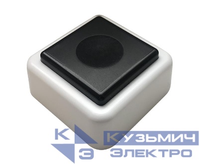 Кнопка звонка (выключатель для бытовых электрич. звонков) МОНОМАХ ВЗ1-01 черн.