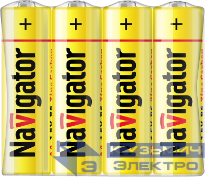 Элемент питания солевой AA/R6 94 759 NBT-NS-R6-SH4 (уп.4шт) Navigator 94759